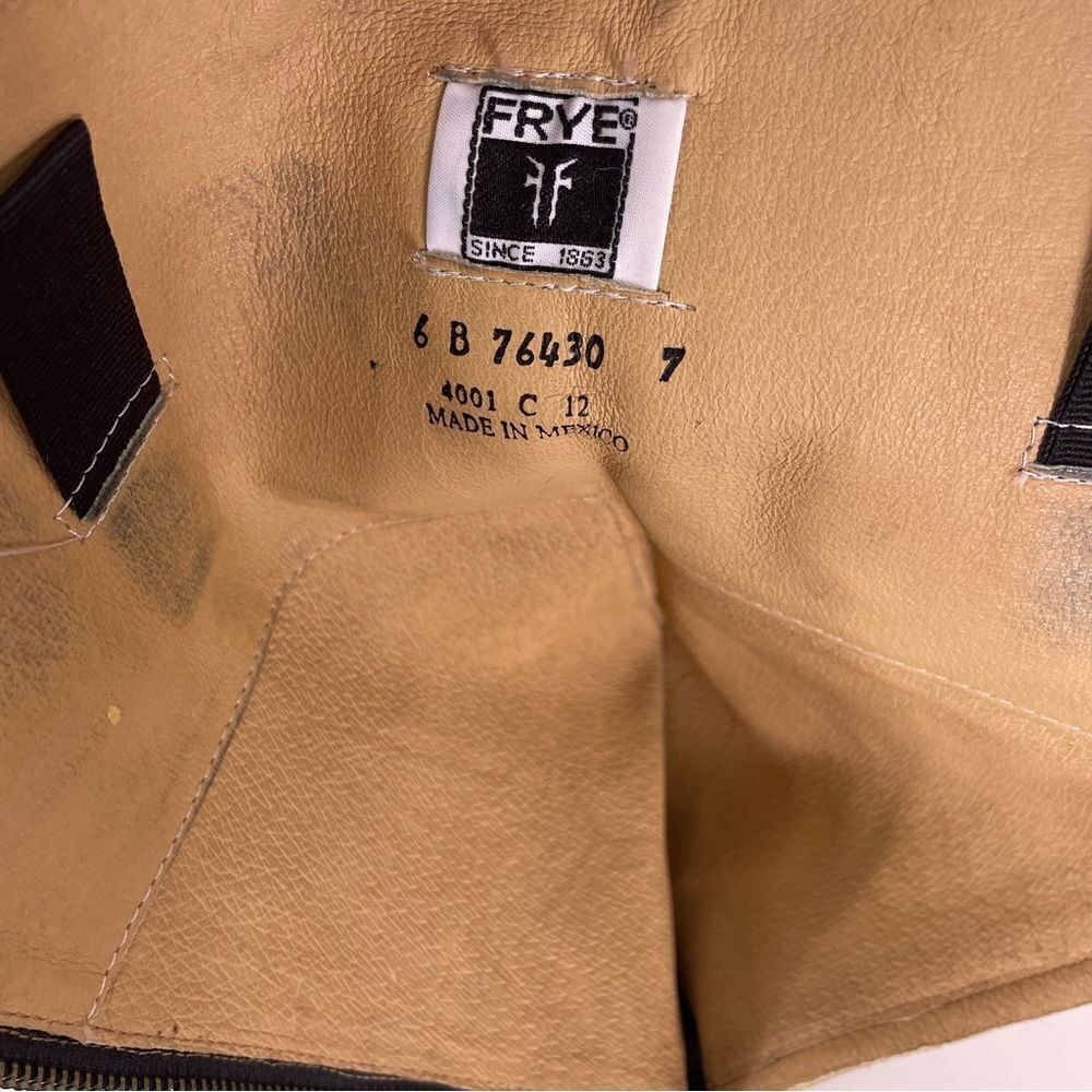Frye Brown Leather Tall Riding Boots size 6 - Picture 8 of 8
